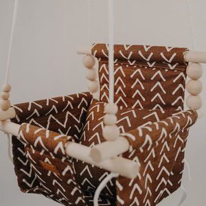 Brown boho baby swing, baby shower gift